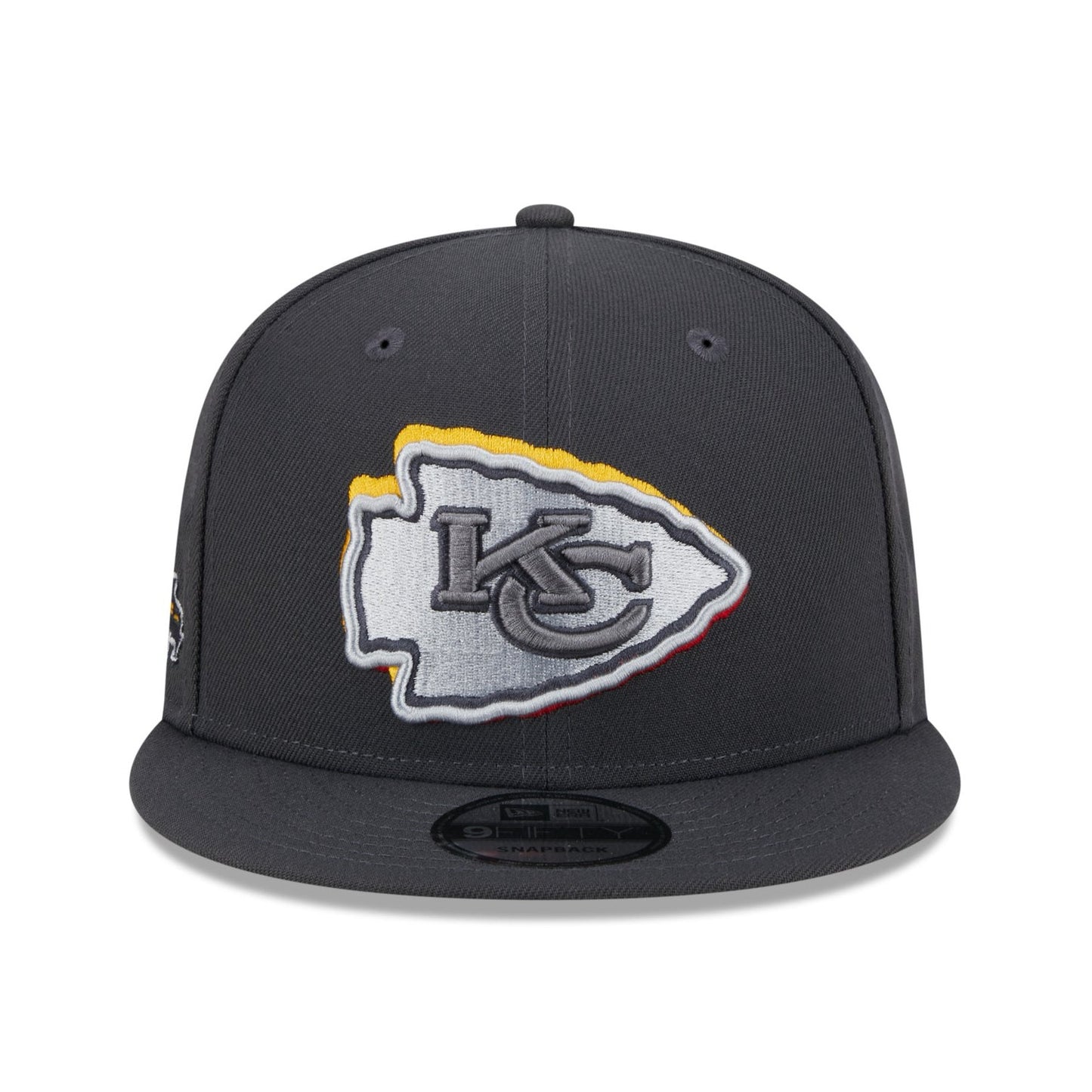 New Era 9Fifty NFL Graphite Kansas City Chiefs 2024 Draft Snapback