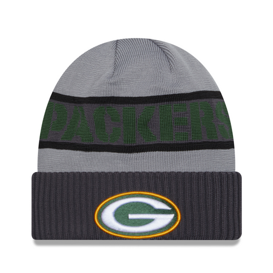 New Era - NFL Tech Knit Sideline 2023 Beanie Green Bay Packers Grey