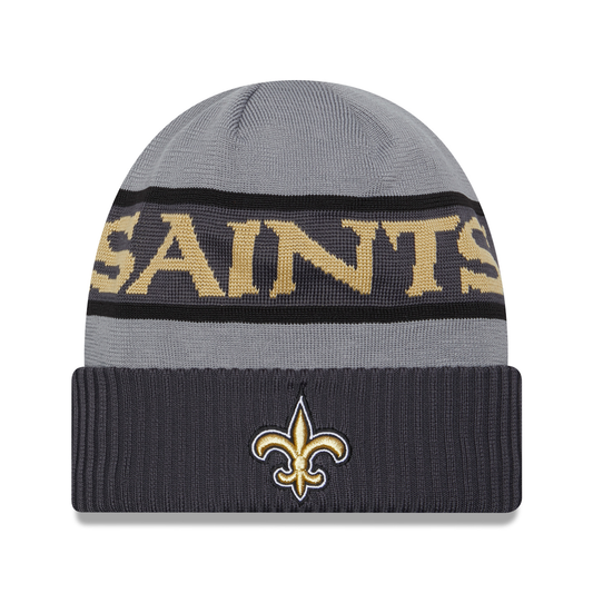 New Era - NFL Tech Knit Sideline 2023 Beanie New Orleans Saints Grey