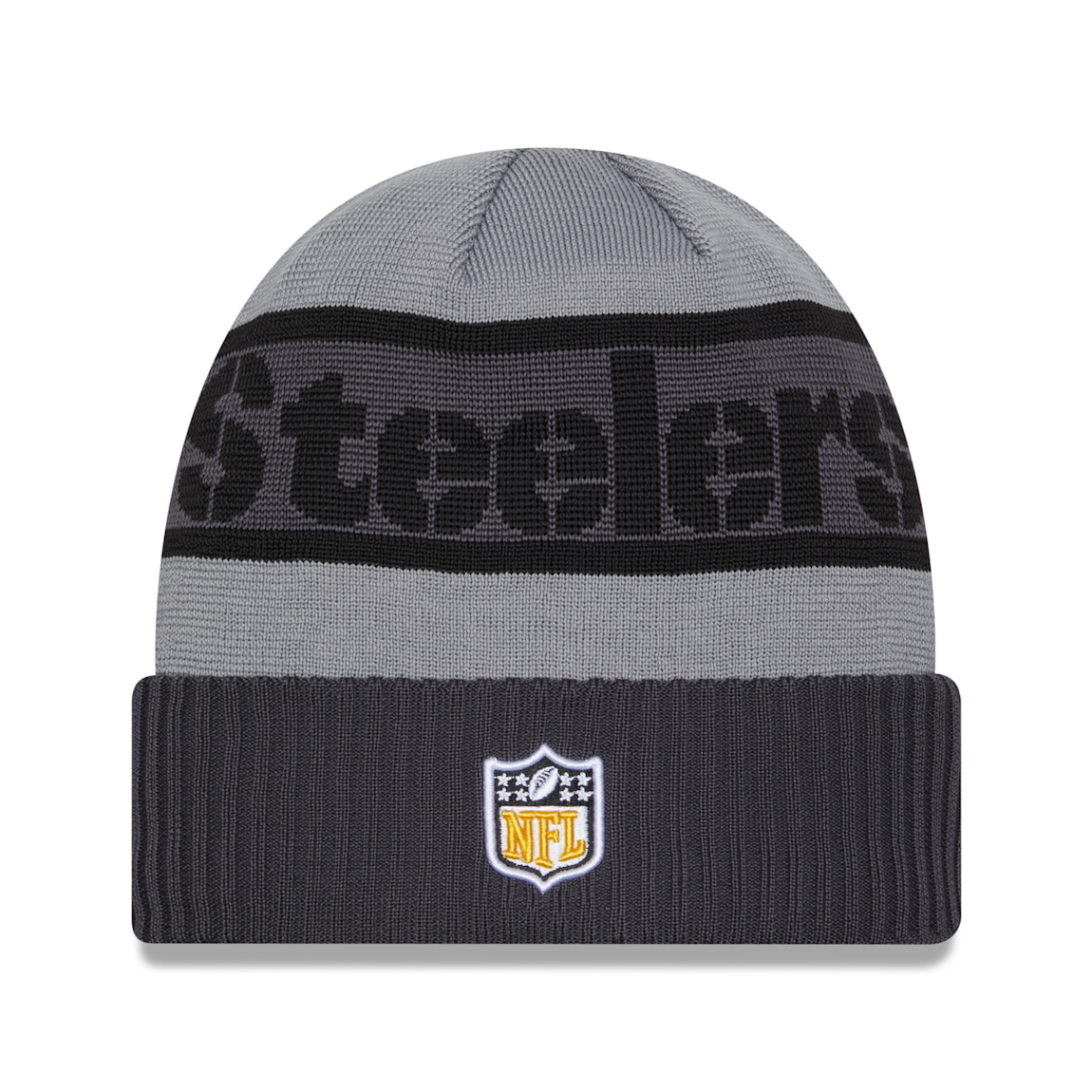 New Era - NFL Tech Knit Sideline 2023 Beanie Pittsburgh Steelers Grey
