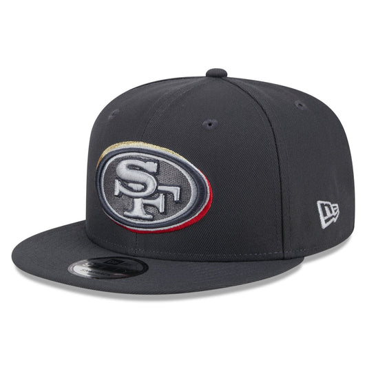 New Era 9Fifty NFL Graphite San Francisco 49ers 2024 Draft Snapback