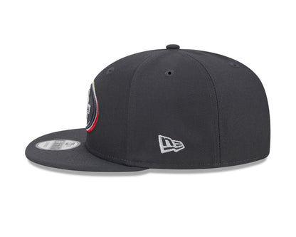 New Era 9Fifty NFL Graphite San Francisco 49ers 2024 Draft Snapback