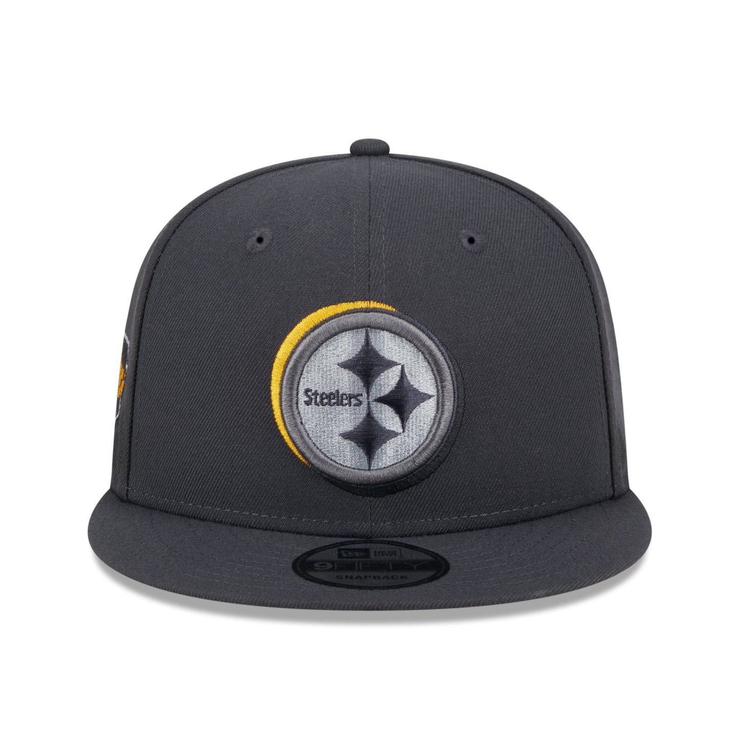 New Era 9Fifty Graphite Pittsburgh Steelers 2024 Draft Snapback
