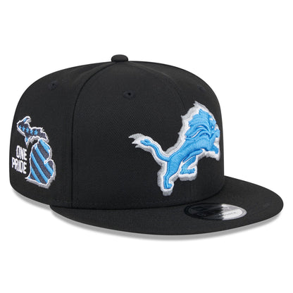 New Era 9Fifty NFL Black Detroit Lions 2024 Draft Snapback