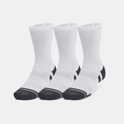 Under Armour - Performance Tech Crew White 3 kpl